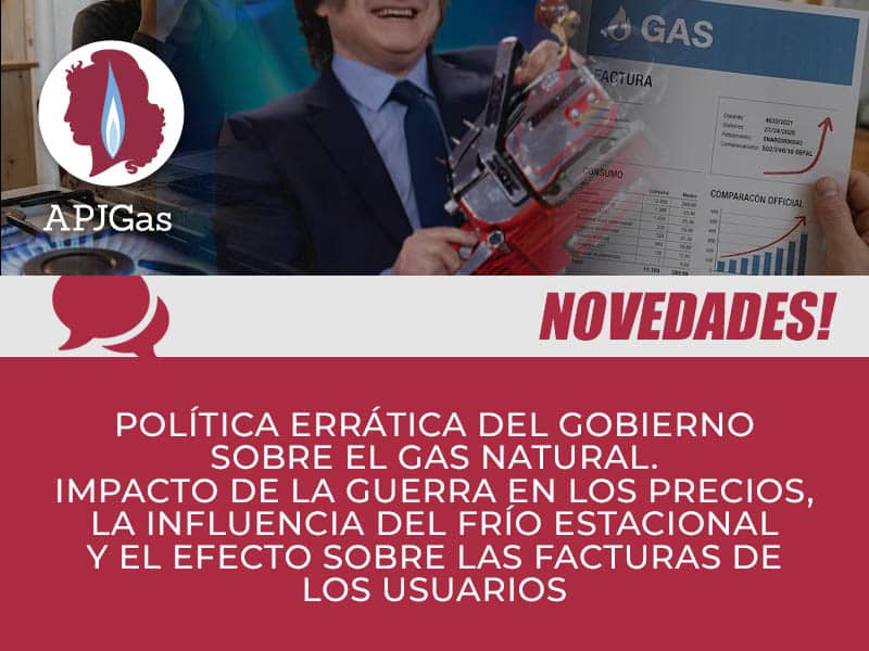Política errática del gobierno sobre el gas natural. Impacto de la ...